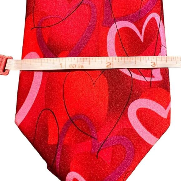 VTG Jerry Garcia Valentines Hearts Tie Lust Collection 52 Red Pink Purple Black - Picture 3 of 5